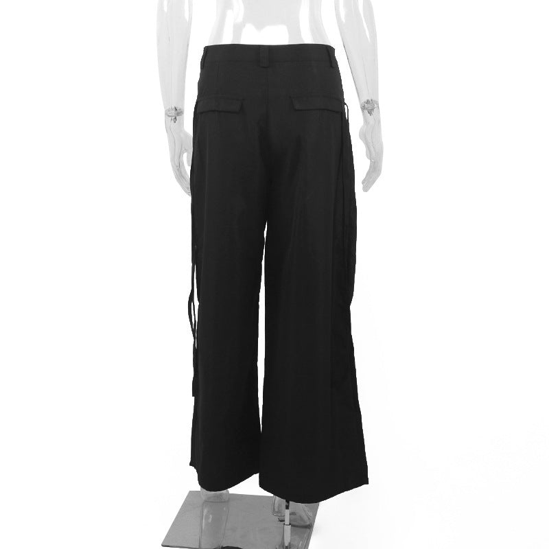 Damen Cargo-Hose mit Stylishen Seitentaschen und Verstellbaren Kordelzügen R&B