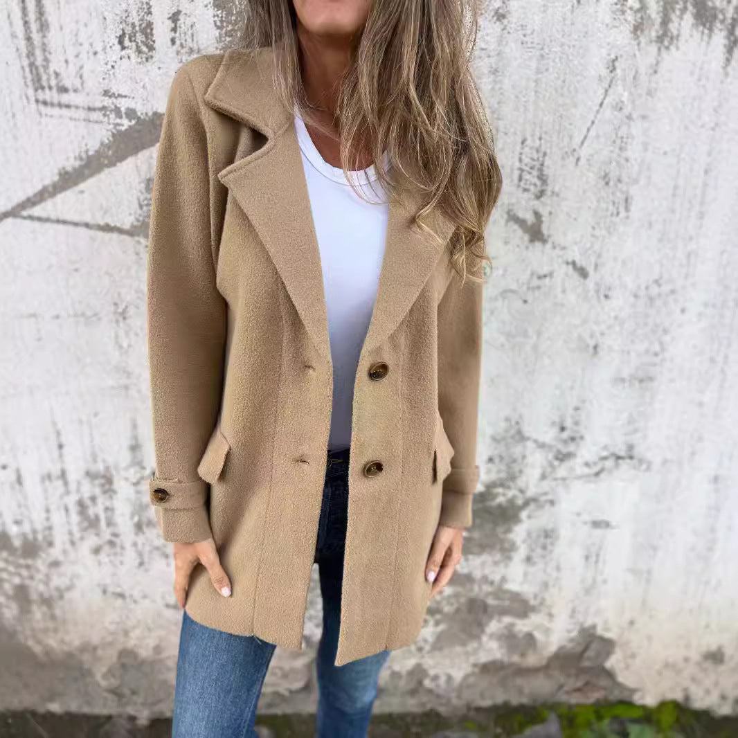 Damen schicker Wollmantel