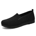 Damen Atmungsaktive Slip-On Freizeitschuhe mit flexiblem Strickdesign R&B