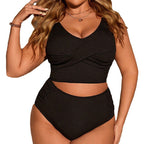 Damen Bikini-Set mit modischem Rippendesign und elegantem Schnitt