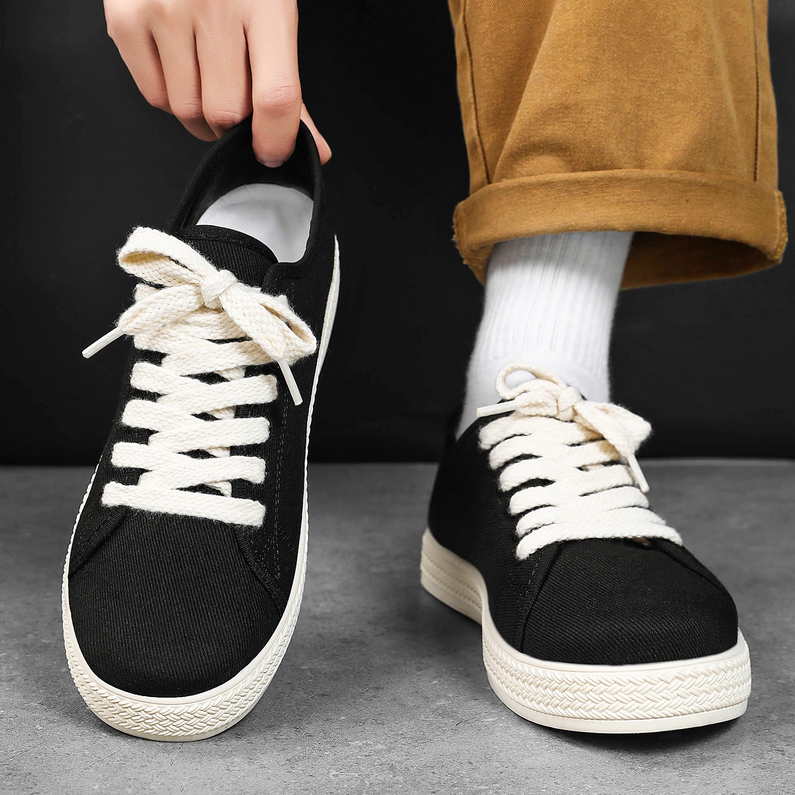 Damen Freizeitliche Canvas Sneakers R&B
