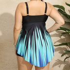 Damen Badeanzug mit asymmetrischem Schnitt und glitzerndem Design R&B