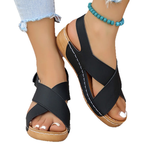 Damen Komfortable und modische Sandalen mit verstellbaren Riemen R&B
