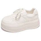 Damen modische Plattform Sneakers mit atmungsaktiver Oberflächenstruktur R&B