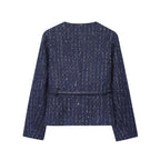 Damen trendige tweed Jacke R&B