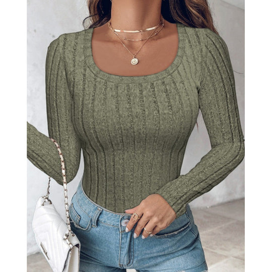 Damen Langarmshirt mit strukturiertem Design R&B