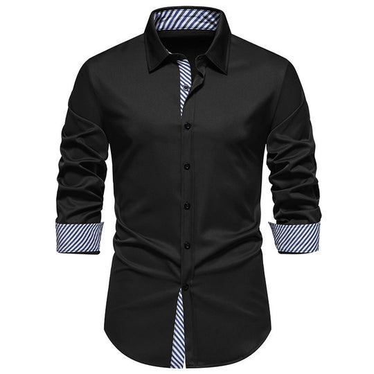 Herren LANGARMHEMD MIT MODERNEM STREIFENDESIGN R&B
