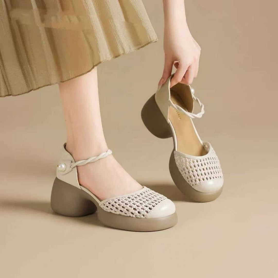 Damen Komfortable und stilvolle Blockabsatzschuhe R&B