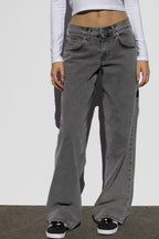Damen Modische Weitjeans mit hohem Bund und vielseitigem Schnitt R&B