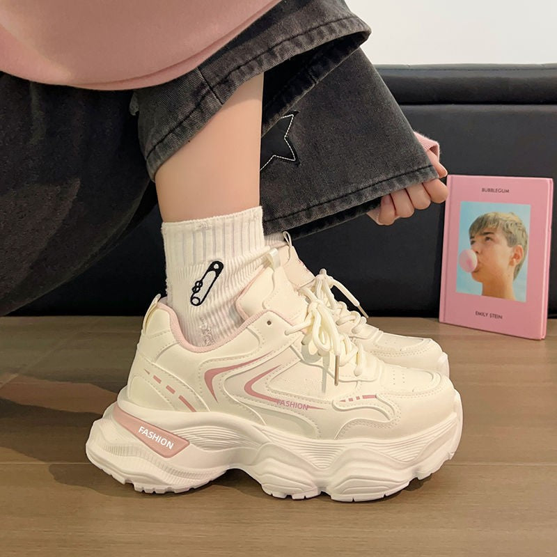 Damen Modische Chunky Sneakers mit dämpfendem Komfort und atmungsaktivem Obermaterial R&B