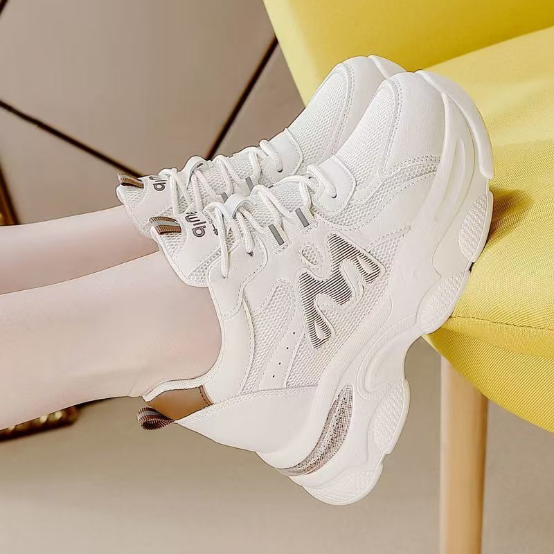 Damen Sportliche Chunky Sneakers mit luftiger Mesh-Oberfläche und ausgeprägtem Profil R&B