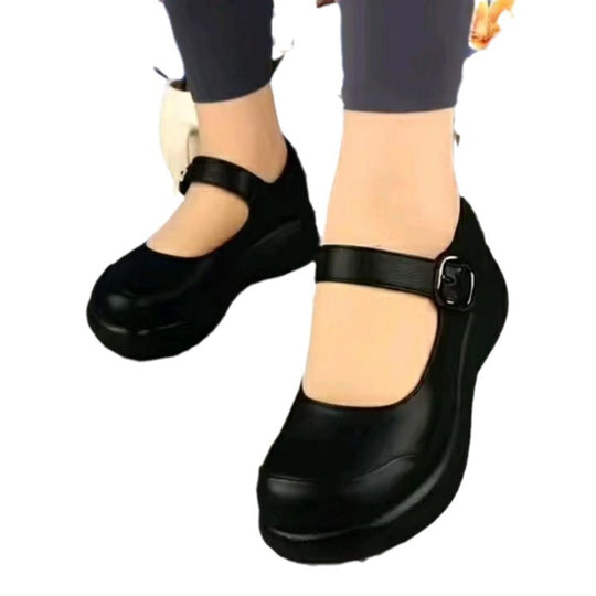 Damen Komfortable Halbschuhe mit verstellbarem Riemen und gepolsterter Innensohle R&B