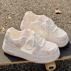 Damen bequeme Sneaker mit modischem Sternenmotiv R&B