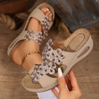 Damen Komfortable Muldenschuhe mit Blumendetail R&B