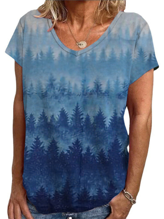 Damen Lockere Bluse mit buntem Paisleymuster R&B