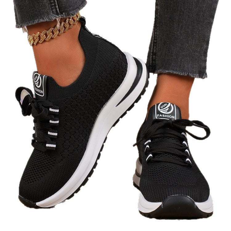 Damen Sportliche Sneakers mit atmungsaktivem Mesh-Obermaterial und flexibler Sohle R&B