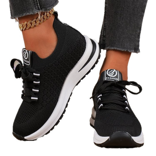 Damen Sportliche Sneakers mit atmungsaktivem Mesh-Obermaterial und flexibler Sohle R&B