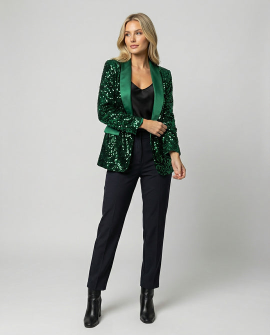 Damen Glitzernder Blazer R&B