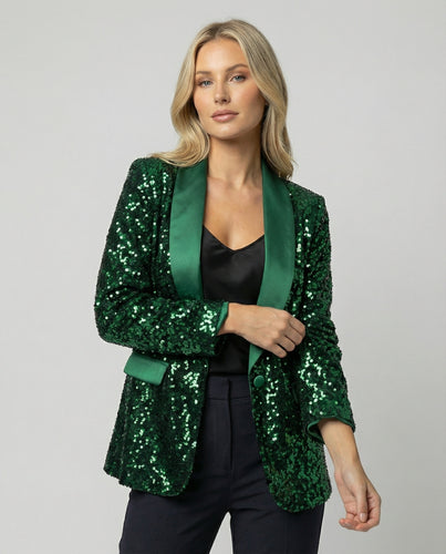 Damen Glitzernder Blazer R&B