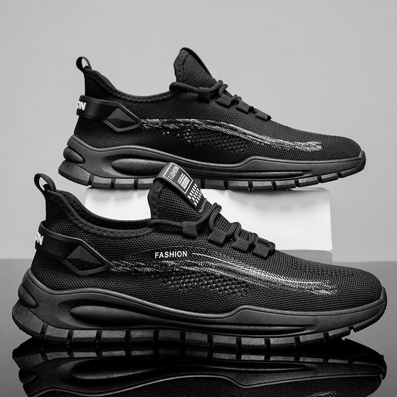 Damen Sportliche Sneakers mit atmungsaktivem Mesh-Obermaterial und flexiblem Sohlenprofil R&B