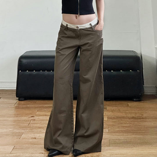 Damen Cargo-Hosen mit weitem Schnitt und praktischen Seitentaschen R&B