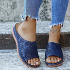Damen blumengestaltete Clogs mit ergonomischem Fußbett