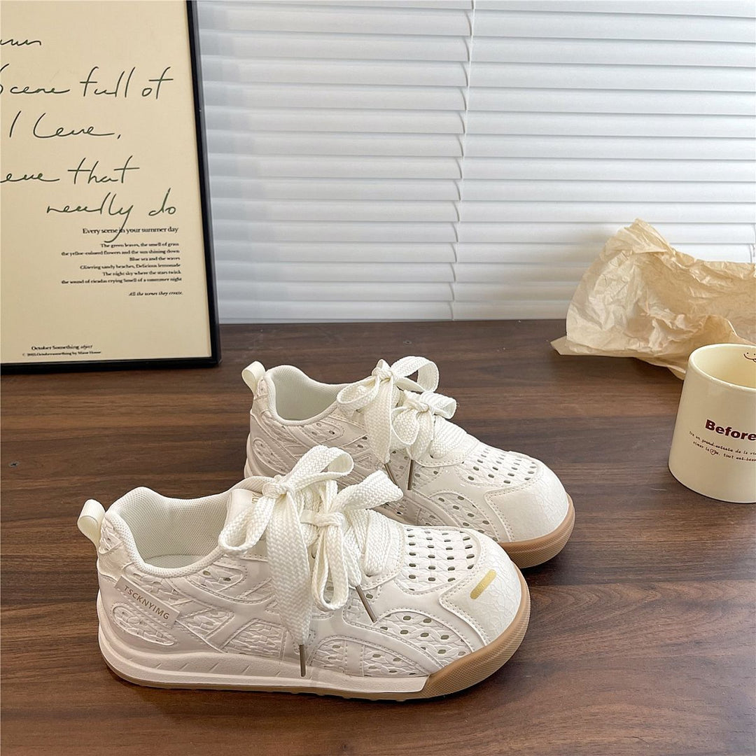 Damen Sportliche Freizeitsneaker mit atmungsaktiver Netz-Oberfläche und weicher Sohle R&B