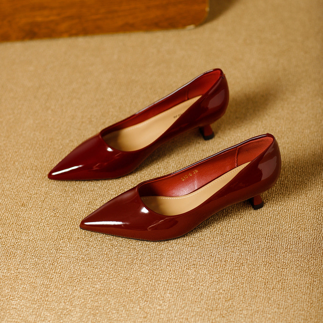 Damen elegante Pumps mit stilvollem Kittelsabsatz R&B