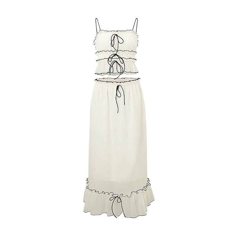 R&B | Hosenträger Top Temperament Kleid