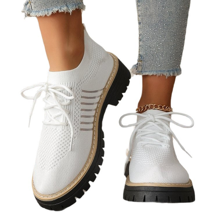 Damen Atmungsaktive und bequeme Sneaker mit auffälliger Sohle R&B