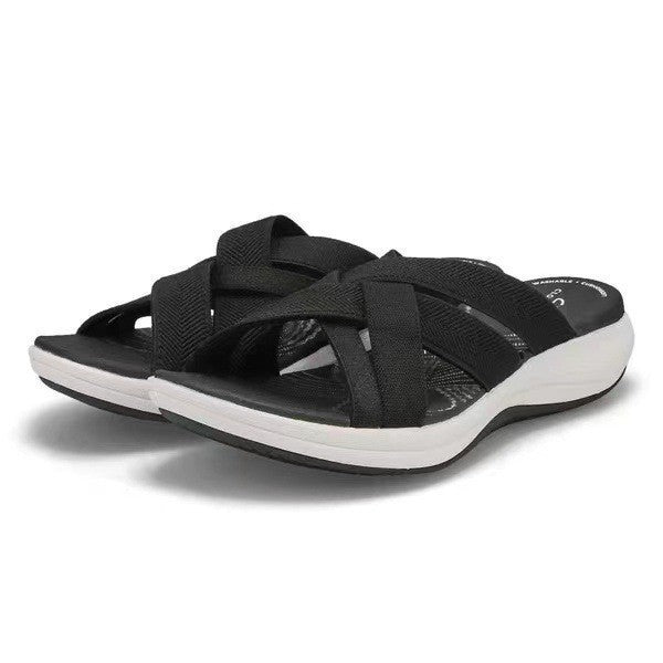Damen flexible Riemchen-Sandalen mit anatomischer Fußbettung R&B