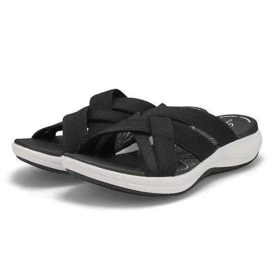 Damen flexible Riemchen-Sandalen mit anatomischer Fußbettung R&B