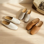 Damen elegante Mules aus hochwertigem Leder mit Komfortsohle