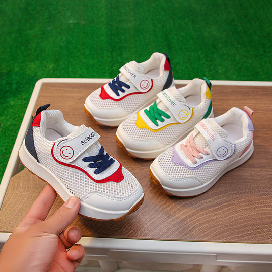 Damen sportive Sneakers mit atmungsaktiver Mesh-Oberfläche und flexibler Laufsohle R&B