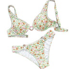 Damen Blumenmuster Bikini Set