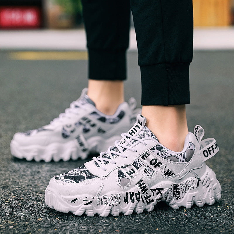 Damen Sportliche Sneaker mit einzigartigem Print-Design R&B