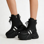Damen Chunky Stiefeletten mit dickem Profil und sportlichem Design