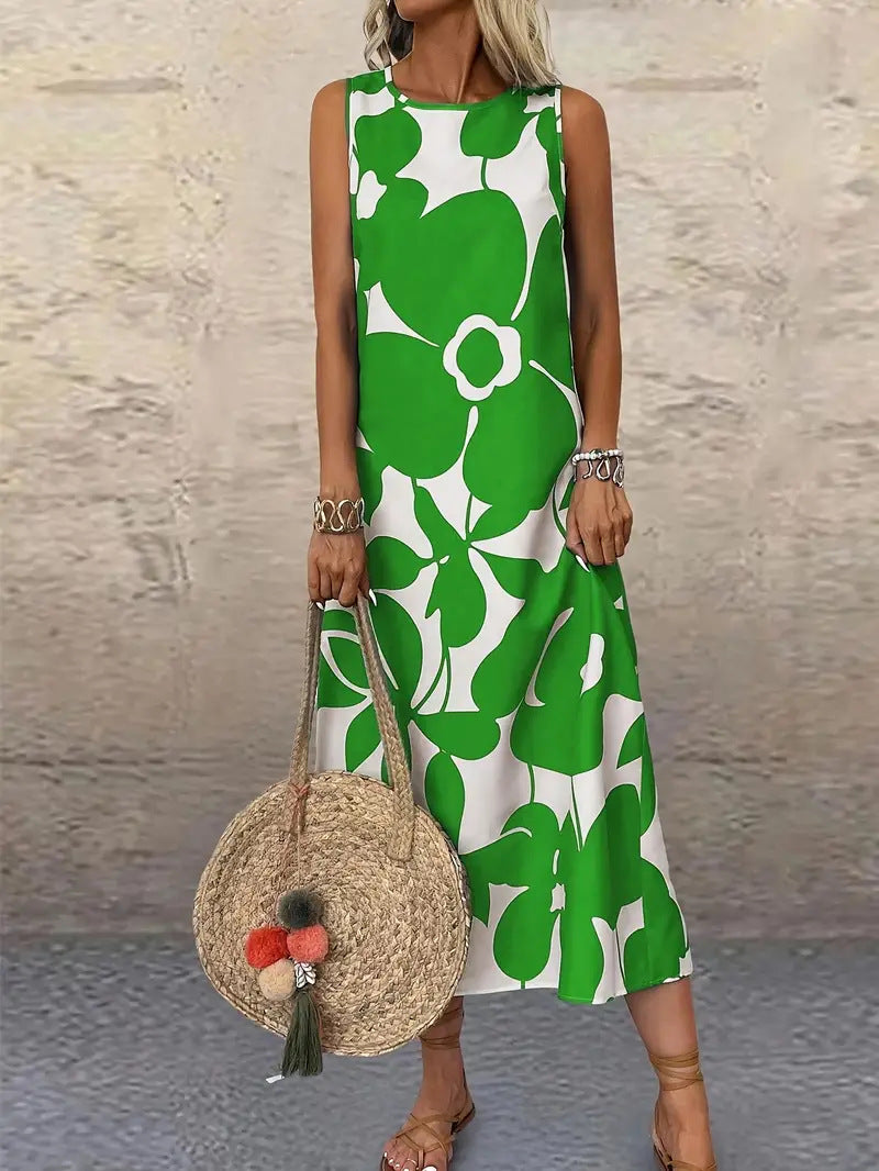 Damen Maxikleid mit floralem Muster R&B