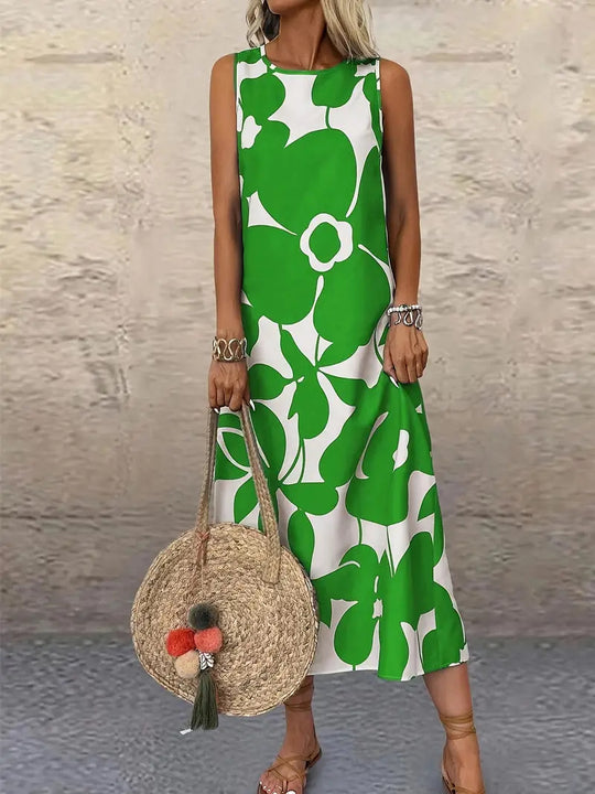 Damen Maxikleid mit floralem Muster R&B