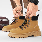 Damen robuste Winterstiefel mit rutschfester Profilsohle und atmungsaktivem Obermaterial