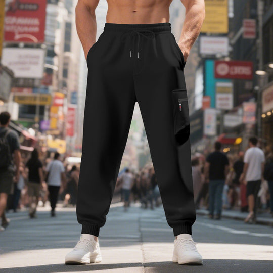Herren Freizeithose mit elastischem Bund und praktischen Seitentaschen R&B