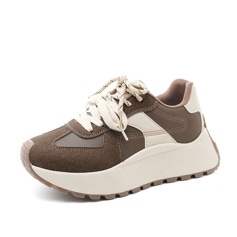 Damen Sportliche Plateau Sneakers mit atmungsaktiver Polsterung R&B