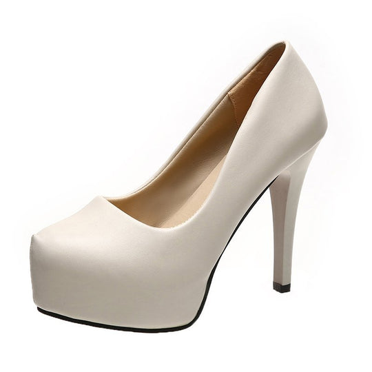 Damen hohe Pumps mit komfortablem Plateau und elegantem Design R&B