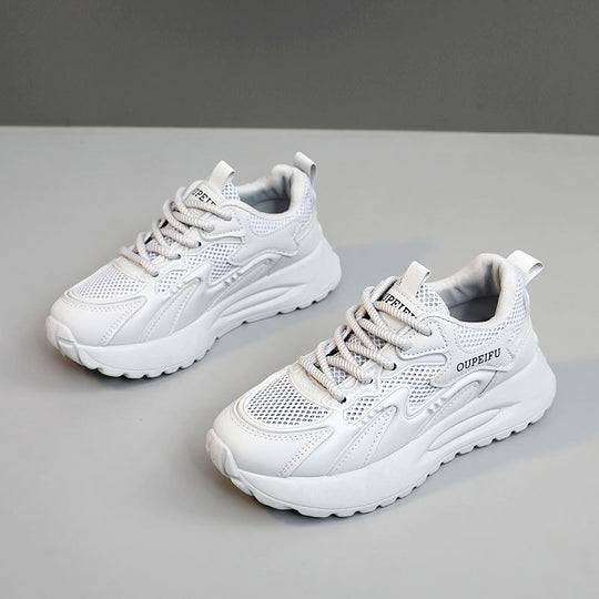 Damen moderne Sneaker mit atmungsaktiver Mesh-Oberfläche und dämpfender Sohle R&B