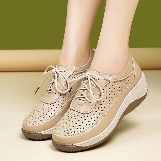 Damen Atmungsaktive Sneaker mit perforiertem Obermaterial und ergonomischem Fußbett R&B