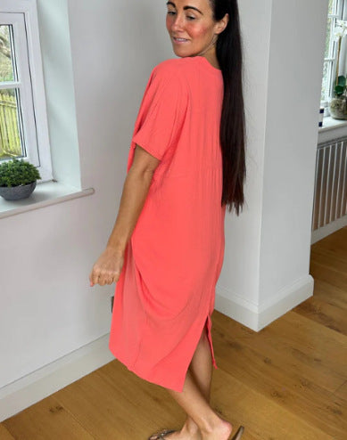 Damen Übergröße Sommerkleid R&B