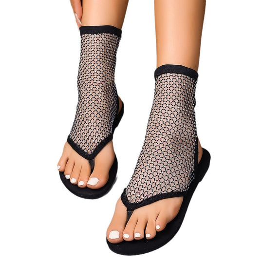 Damen Bunte Netzsandalen R&B