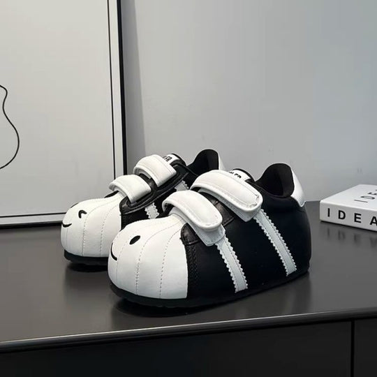 Damen Bequeme Kindersneaker mit niedlichem Tiermotiv und praktischem Klettverschluss R&B