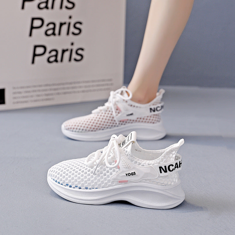 Damen Sneakers mit atmungsaktiver Netzstruktur und dämpfender Sohle R&B