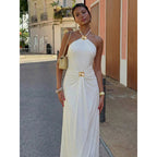 Damen Elegantes Abendkleid mit Neckholder-Design und figurbetonter Silhouette R&B